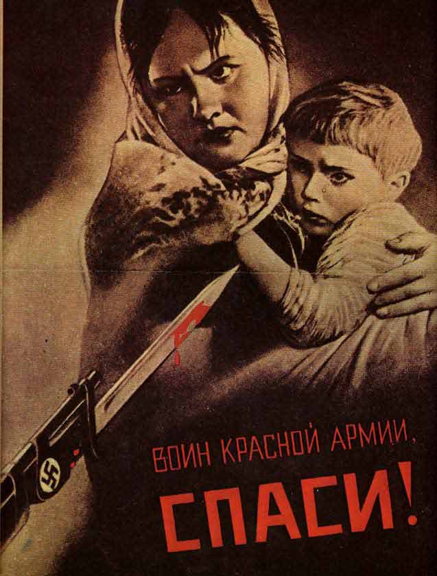 Save them, Red Army warrior